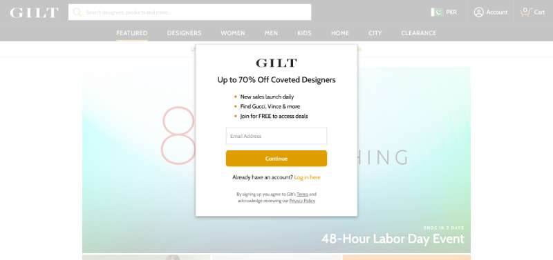 Gilt 29 Top Fashion Website Design Examples to Inspire Your Creativity