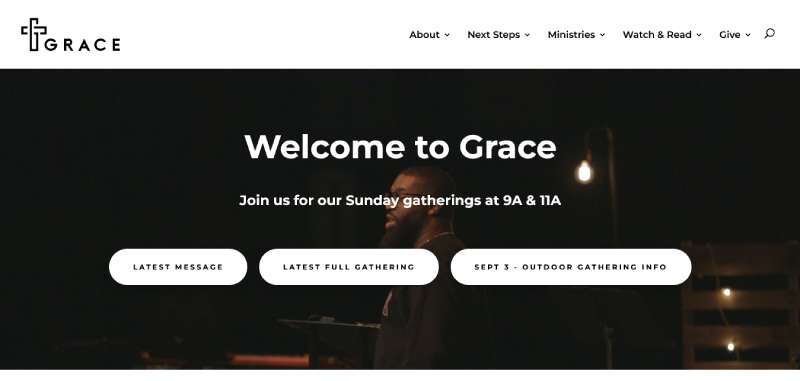Grace 22 Church Website Design Examples To Check Out