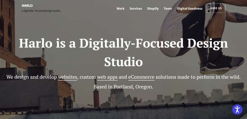 Harlo-Interactive Design Agency Website Design: 14 Examples in Action