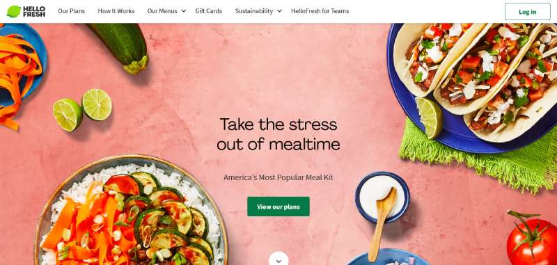 HelloFresh 29 Subscription Website Design Examples To See