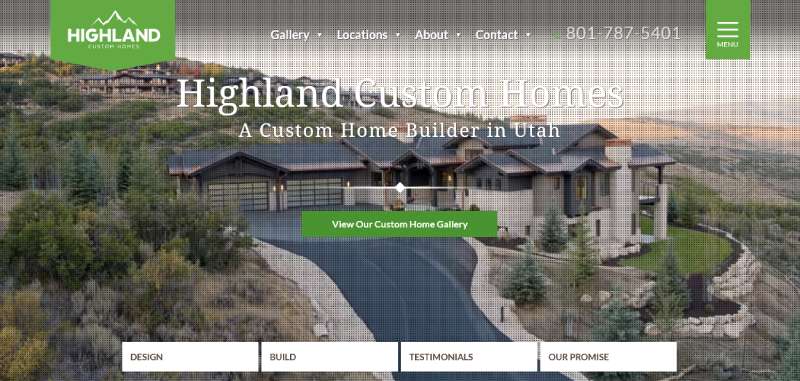 Highland-Custom-Homes Home Builder Website Design: 22 Inspirational Examples