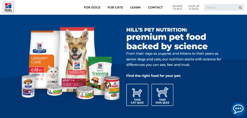 Hills-Pet-Nutrition Best Veterinary Websites: Designs to Check Out