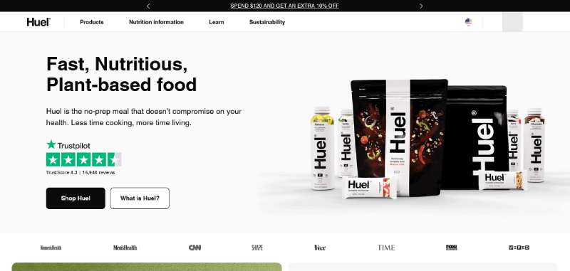 Huel 22 BigCommerce Website Design Examples To Inspire You