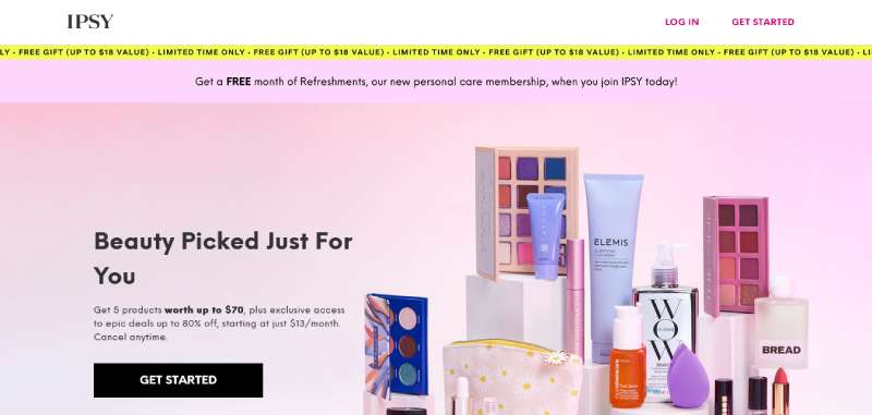 Ipsy 29 Subscription Website Design Examples To See