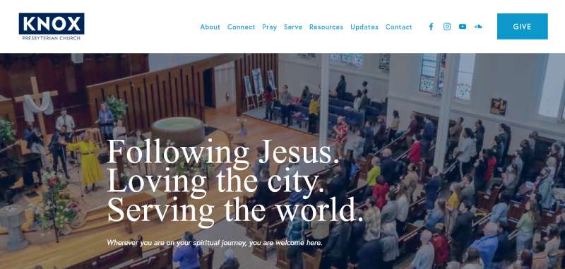 Knox-Toronto 22 Church Website Design Examples To Check Out