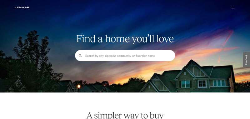 Lennar Home Builder Website Design: 22 Inspirational Examples