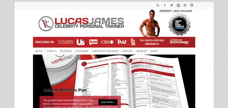 Lucas-James 18 Personal Trainer Website Design Examples to Inspire You