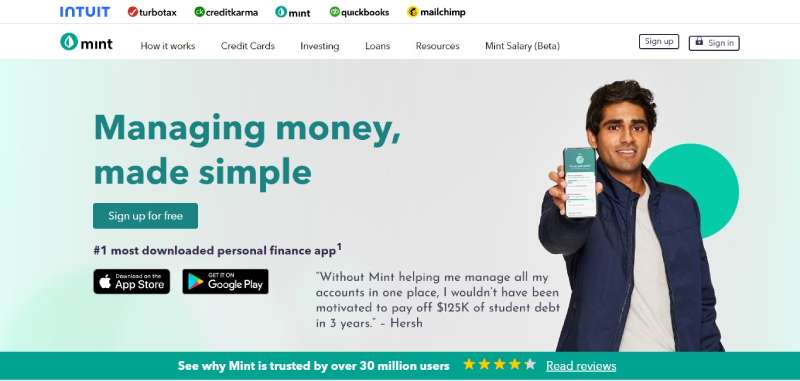 Mint 22 Financial Services Website Design Examples that Pay Off