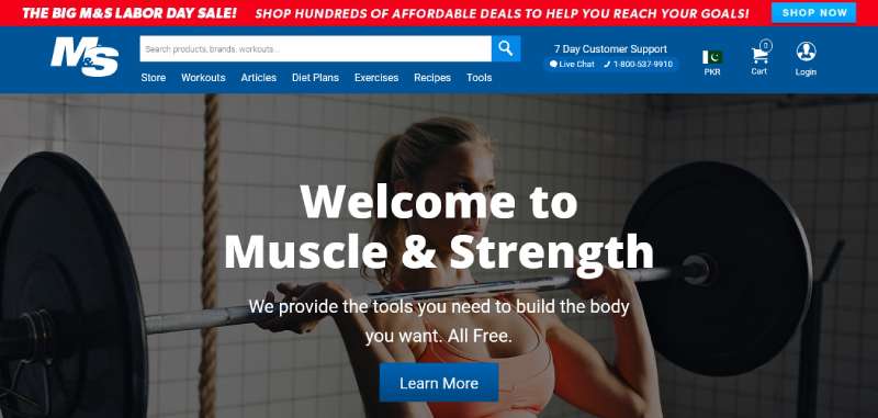 Muscle-Strength 27 Fitness Website Design Examples to Get Your Pulse Racing
