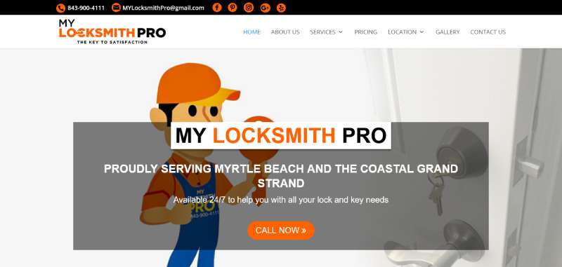 My-Locksmith-Pro 11 Locksmith Website Design Examples to Unlock Creativity