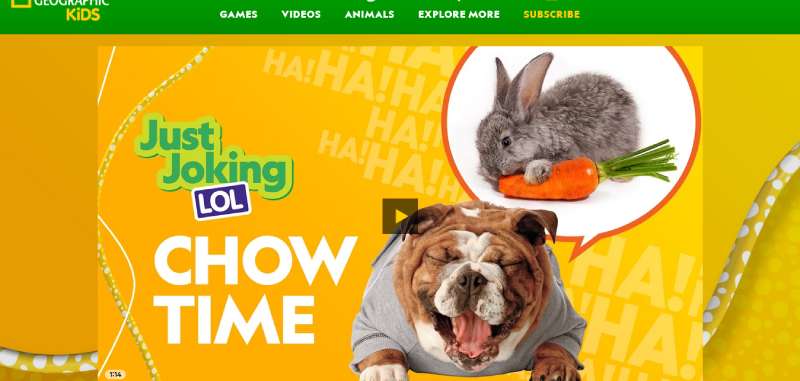 National-Geographic-Kids Education Website Design: 27 Great Examples