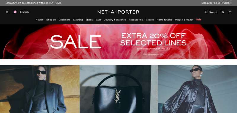 Net-a-Porter 29 Top Fashion Website Design Examples to Inspire Your Creativity