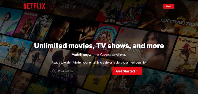 Netflix 29 Subscription Website Design Examples To See