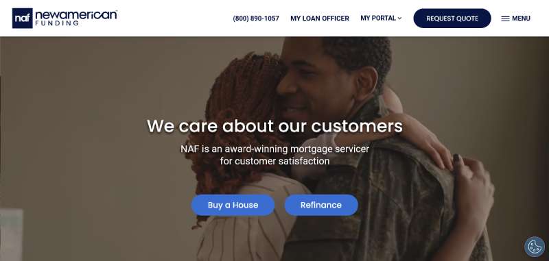 New-American-Funding 18 Mortgage Broker Website Design Examples that Seal the Deal