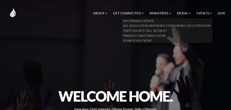 Park-West-Church 22 Church Website Design Examples To Check Out