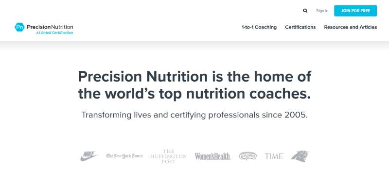 Precision-Nutrition 27 Fitness Website Design Examples to Get Your Pulse Racing