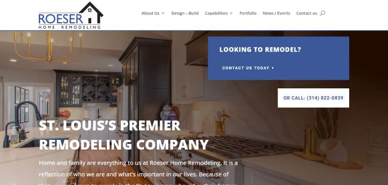 Roeser-Home-Remodeling 22 Contractor Website Design Examples that Build Trust