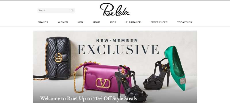 Rue-La-La 29 Top Fashion Website Design Examples to Inspire Your Creativity