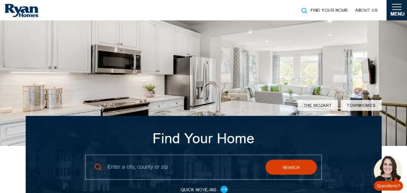 Ryan-Homes Home Builder Website Design: 22 Inspirational Examples