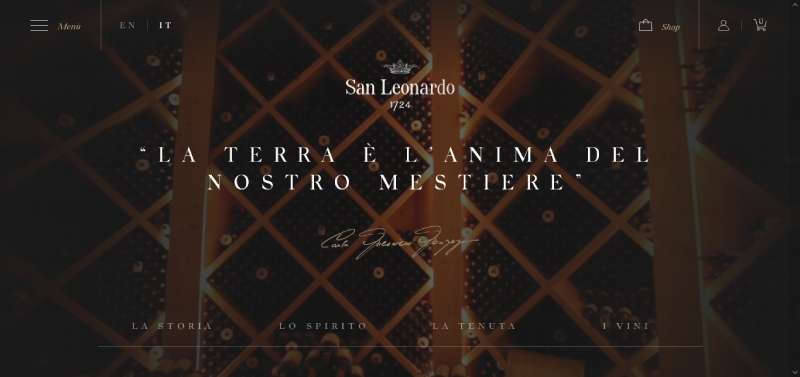 San-Leonardo-1724 25 Winery Website Design Examples to Toast To