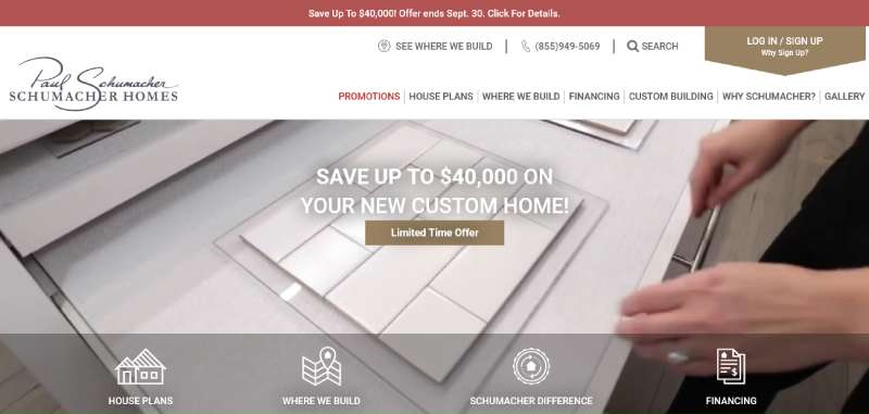 Schumacher-Homes Home Builder Website Design: 22 Inspirational Examples
