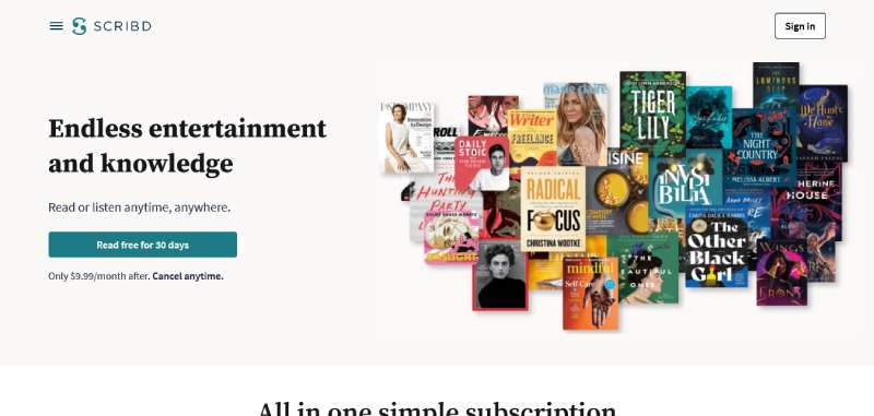 Scribd 29 Subscription Website Design Examples To See