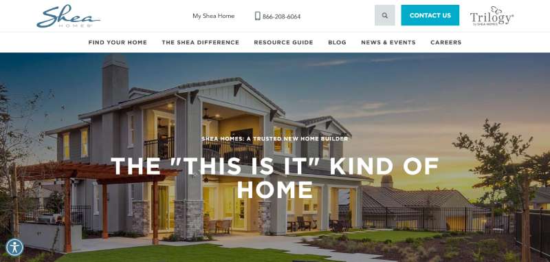 Shea-Homes Home Builder Website Design: 22 Inspirational Examples