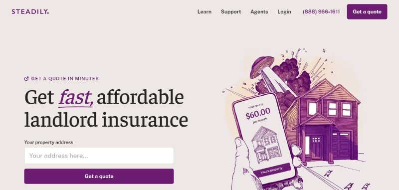Steadily Insurance Website Design: 25 Trust-Building Designs