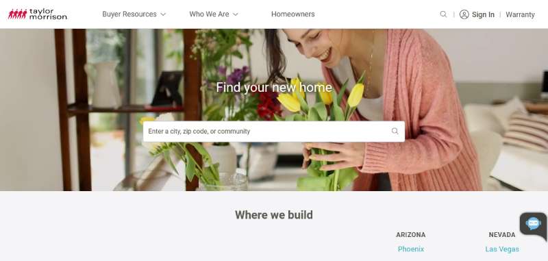 Taylor-Morrison Home Builder Website Design: 22 Inspirational Examples