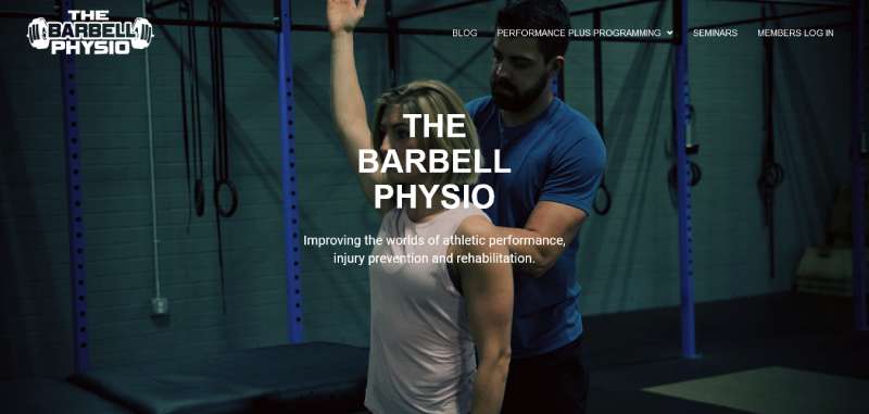 The-Barbell-Physio 18 Personal Trainer Website Design Examples to Inspire You