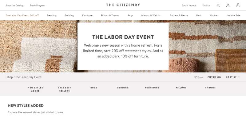 The-Citizenry Artisan Website Design Inspiration: 15 Examples