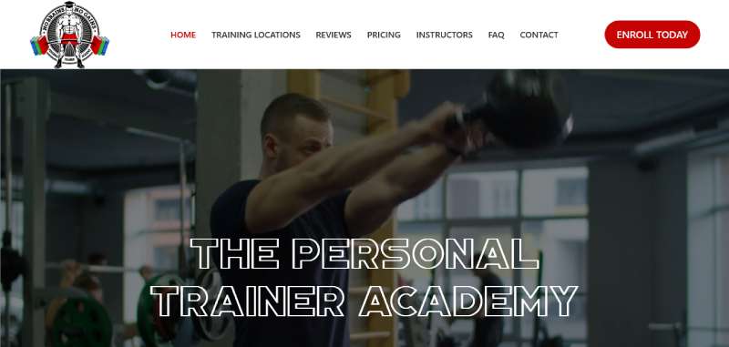 The-PT-Academy 18 Personal Trainer Website Design Examples to Inspire You