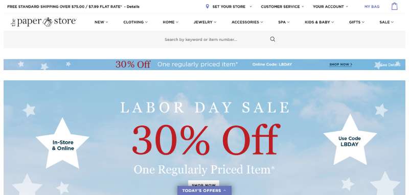 The-Paper-Store 22 BigCommerce Website Design Examples To Inspire You