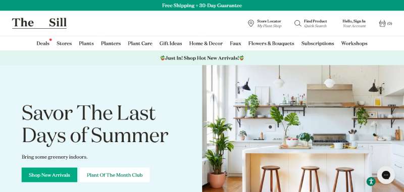 The-Sill WooCommerce Website Design: The 27 Best Examples