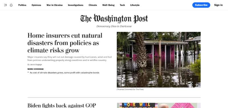 The-Washington-Post 29 Subscription Website Design Examples To See