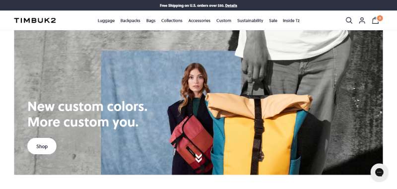 Timbuk2 WooCommerce Website Design: The 27 Best Examples