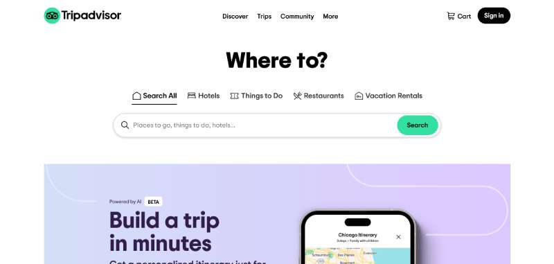 TripAdvisor The 29 Best Tourism Website Design Examples to Inspire Travel