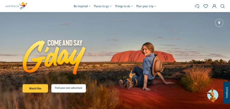 Visit-Australia The 29 Best Tourism Website Design Examples to Inspire Travel