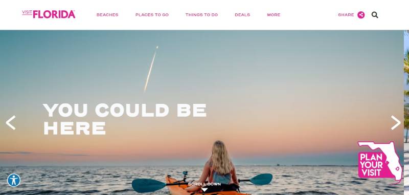 Visit-Florida The 29 Best Tourism Website Design Examples to Inspire Travel