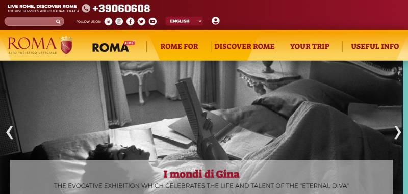 Visit-Rome The 29 Best Tourism Website Design Examples to Inspire Travel