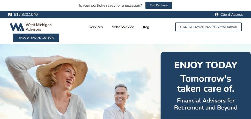 West-Michigan-Advisors 22 Financial Services Website Design Examples that Pay Off