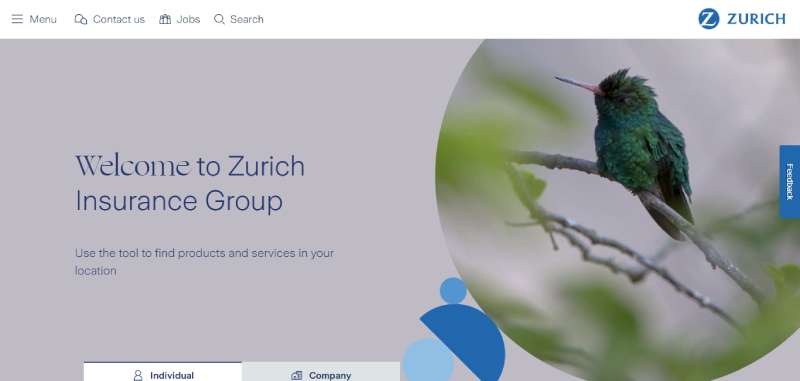 Zurich-Insurance Insurance Website Design: 25 Trust-Building Designs