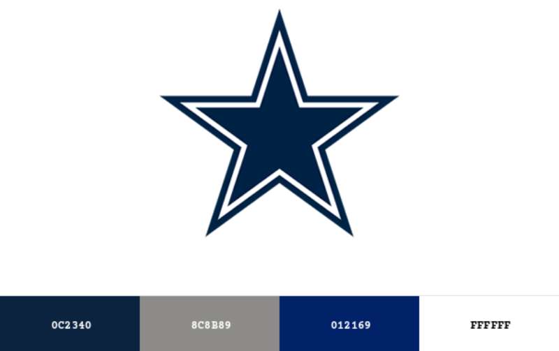 colour-6 The Dallas Cowboys Logo History, Colors, Font, and Meaning