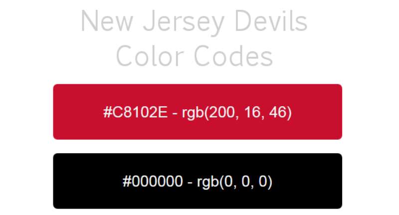 colour-37 The New Jersey Devils Logo History, Colors, Font, And Meaning