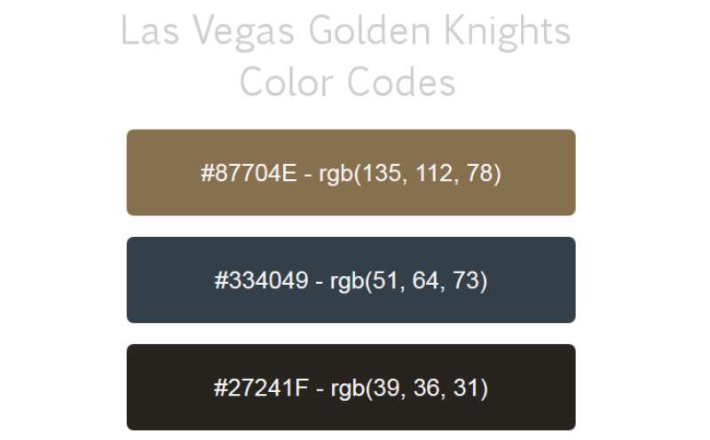 las-vegas-golden-knights-colors The Vegas Golden Knights Logo History, Colors, Font, And Meaning