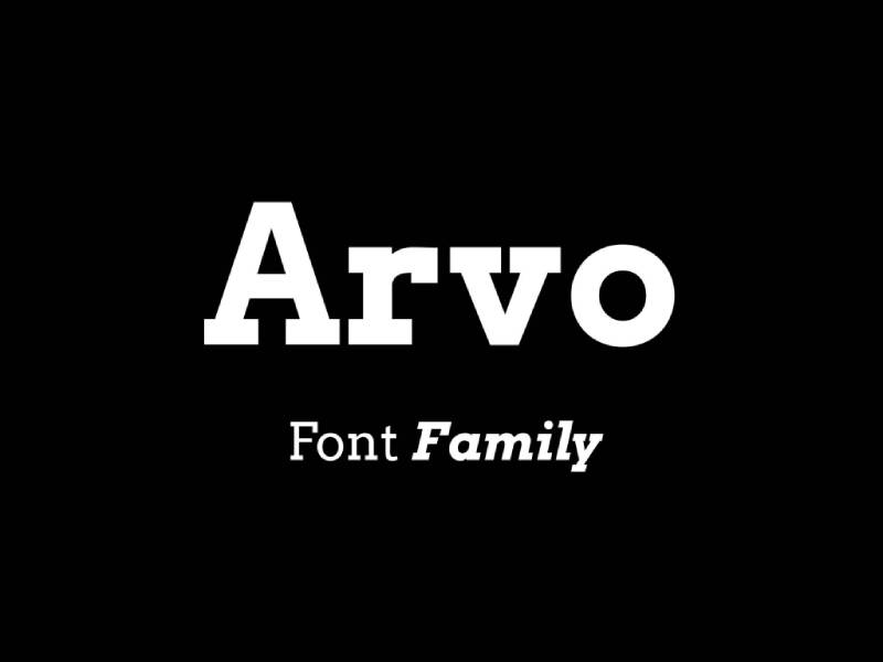 Arvo Menu Typography: The 19 Best Fonts for Menus