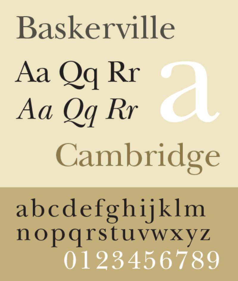 Baskerville-1 Poetic Typeset: The 29 Best Fonts for Poetry