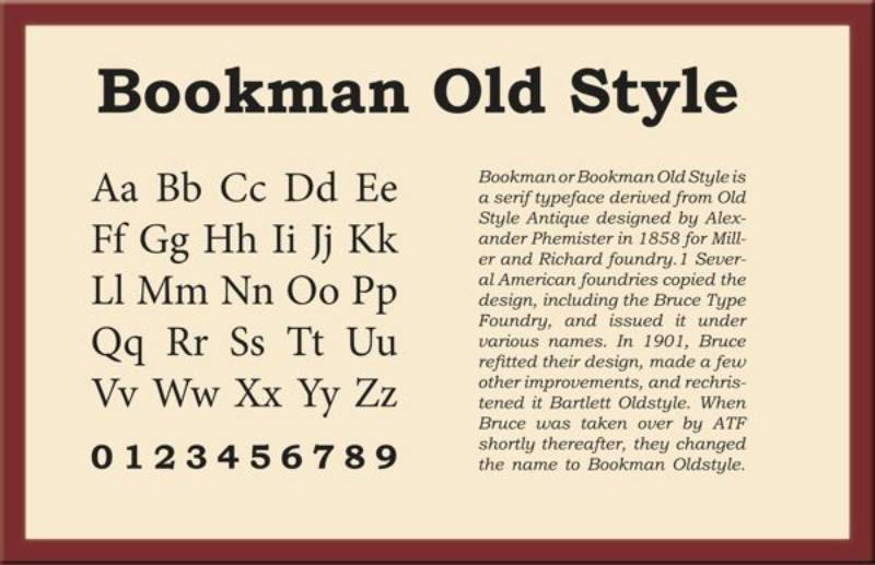 Bookman-Old-Style Professional Typography: The 20 Best Fonts for Professional Documents