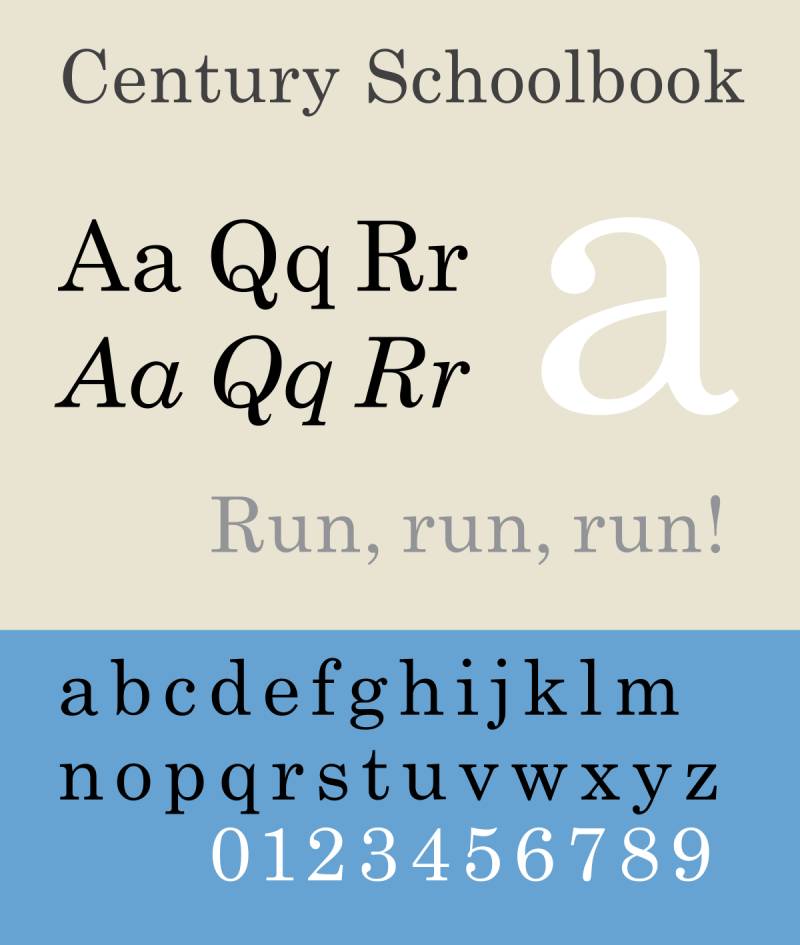 Century-Schoolbook Resume Readability: 17 Best Fonts for Resumes
