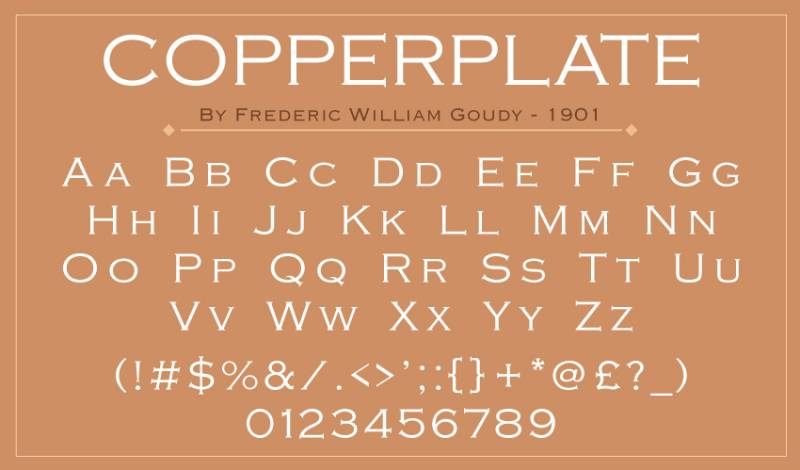 Copperplate_ Ad Impact: The 19 Best Fonts for Advertising